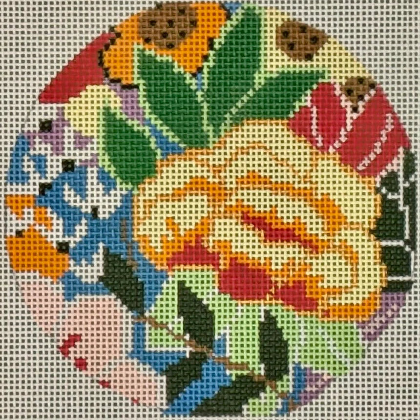 LL-IN-5 - Rainbow Floral Round Insert