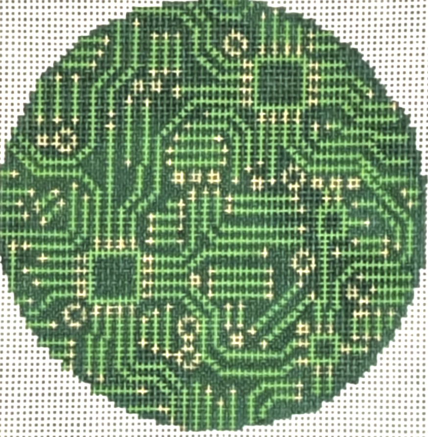LL-ORN-36 - Circuit Board Round Ornament