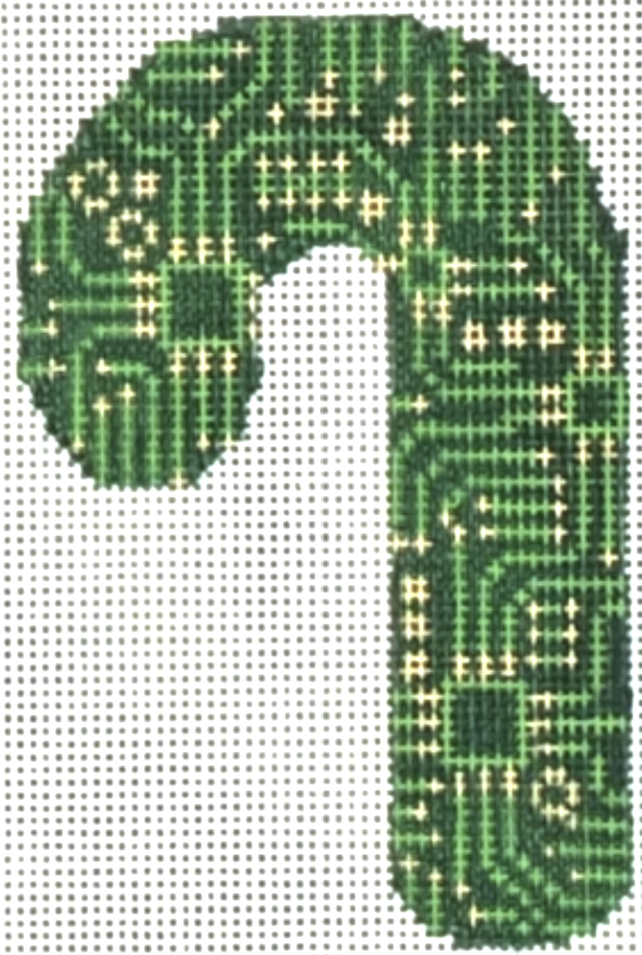 LL-ORN-40 - Circuit Board Candy Cane Ornament