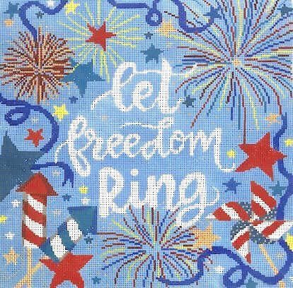 LL-PW-19 - Let Freedom Ring Square Pillow