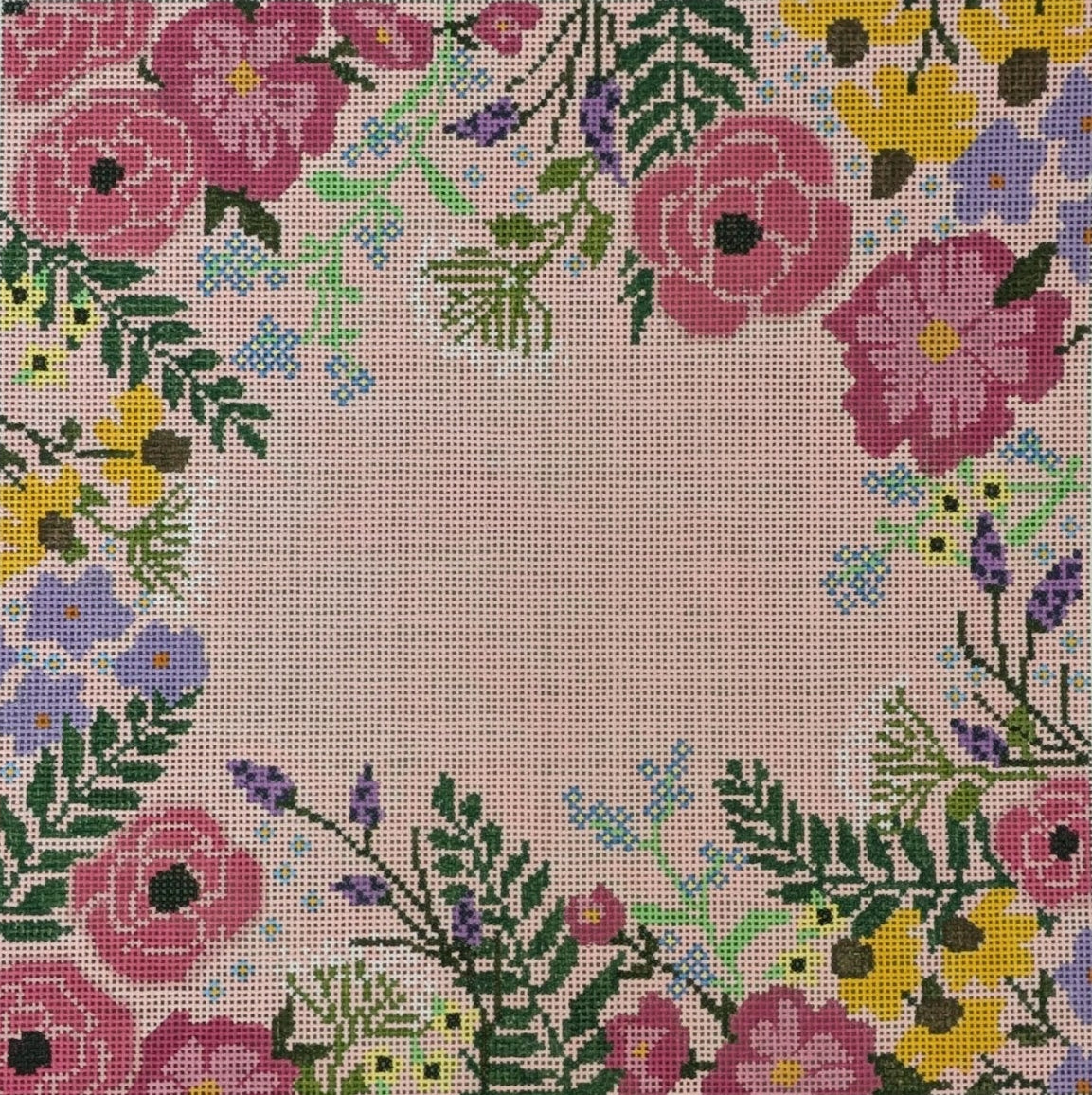 LL-PW-29 - Pink Floral Pillow Blank