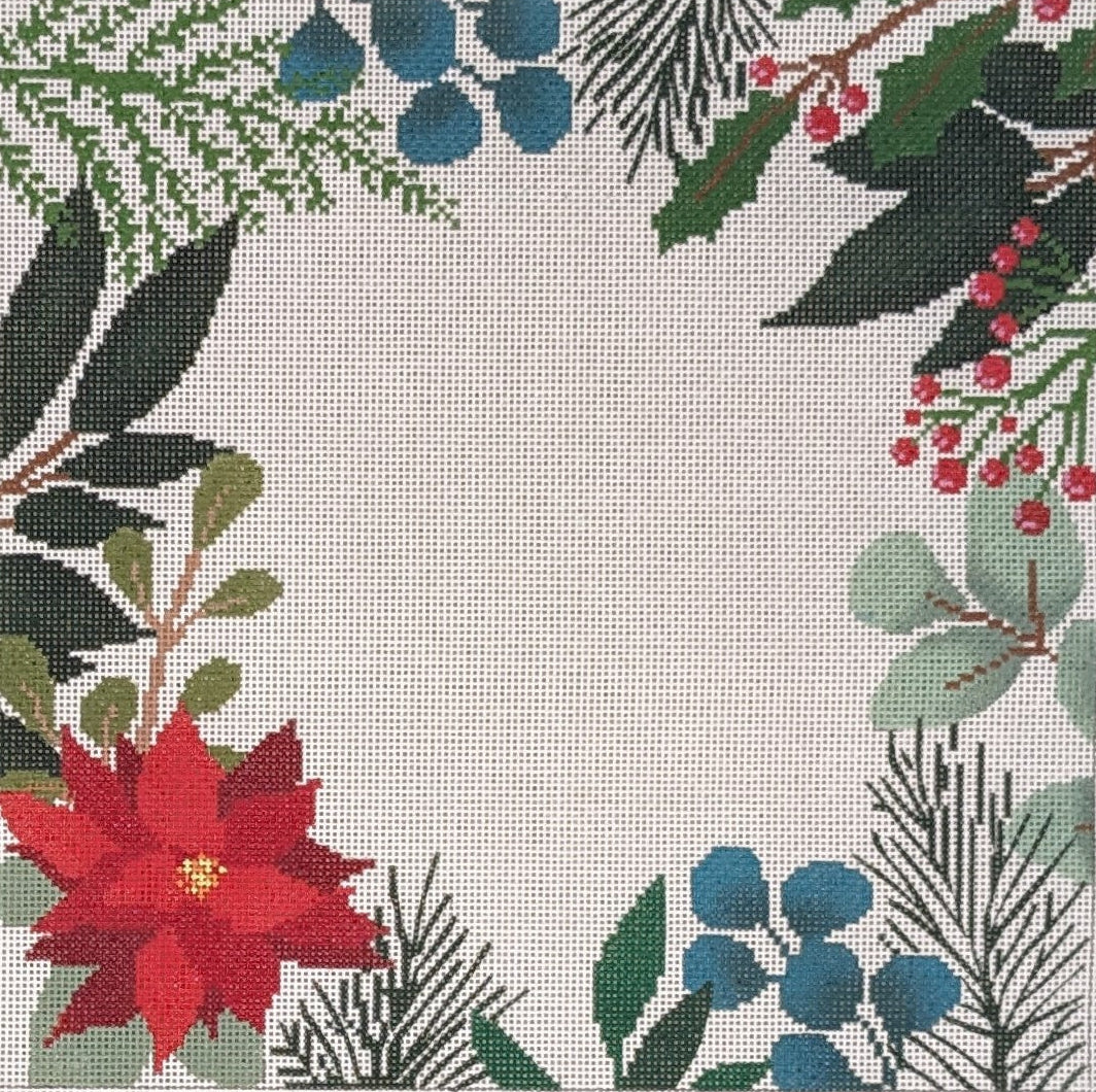 LL-PW-9B - White Botanical Pillow Blank