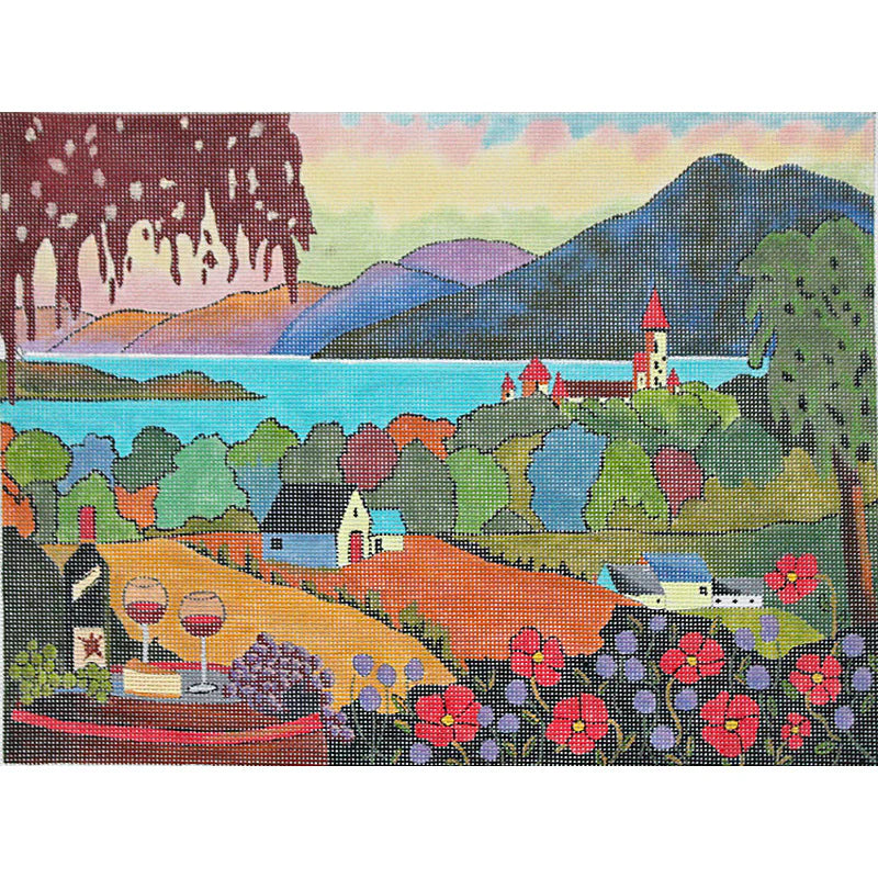 LM717 - Wine, Mountains, and Lake