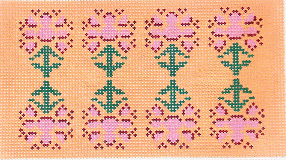LNN100PO - Pink/Orange Block Print