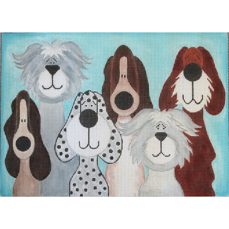 LUDW8103 - 6 Whimsical Dogs