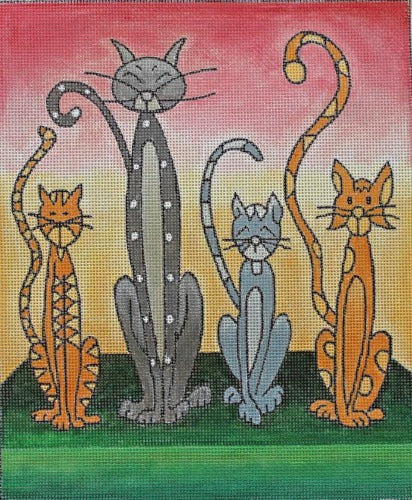 LUDW8108 - Whimsical Cats