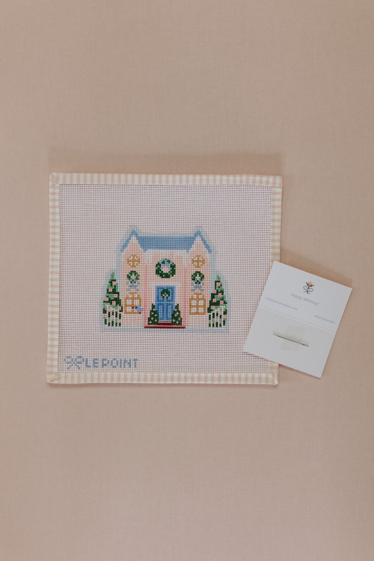 Christmas Village Pink House