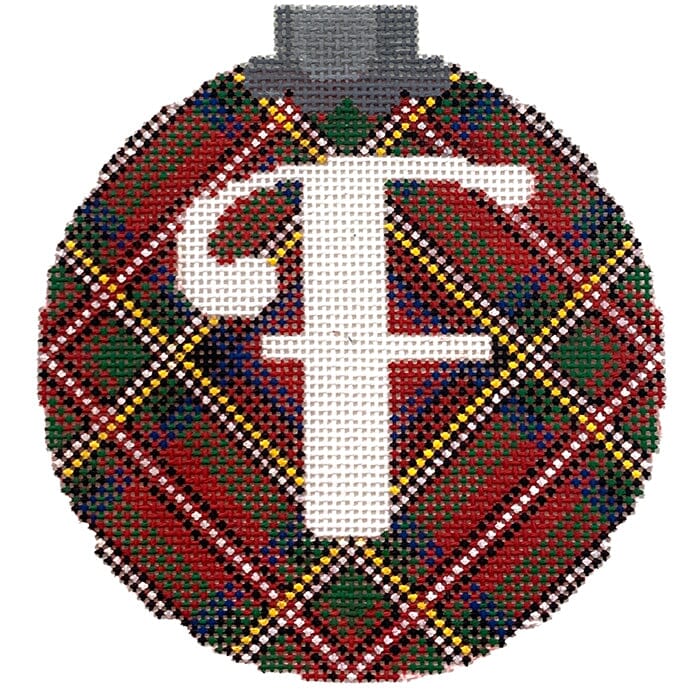 CO26A F - Royal Stewart Plaid with Letter F