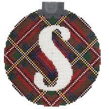 CO26A S - Royal Stewart Plaid with Letter S