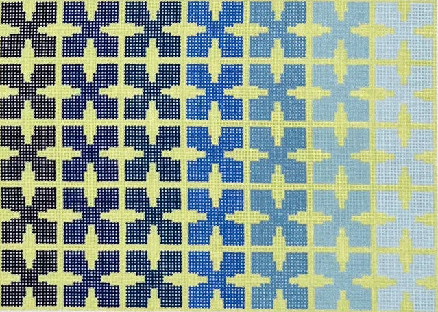 MD-110.02 - Geo Floral - Blue and Green