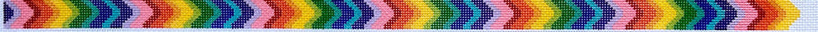 MD-43 - Hatband - Rainbow Bargello
