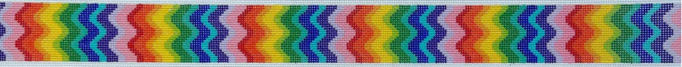 MD-68 - Purse Strap - Rainbow Bargello