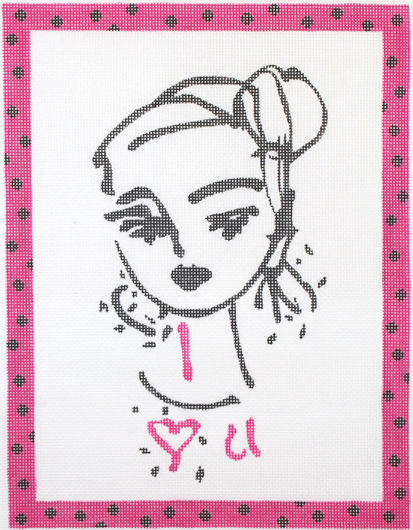 MD-PL-09 - I Love U Napkin Art Sketch