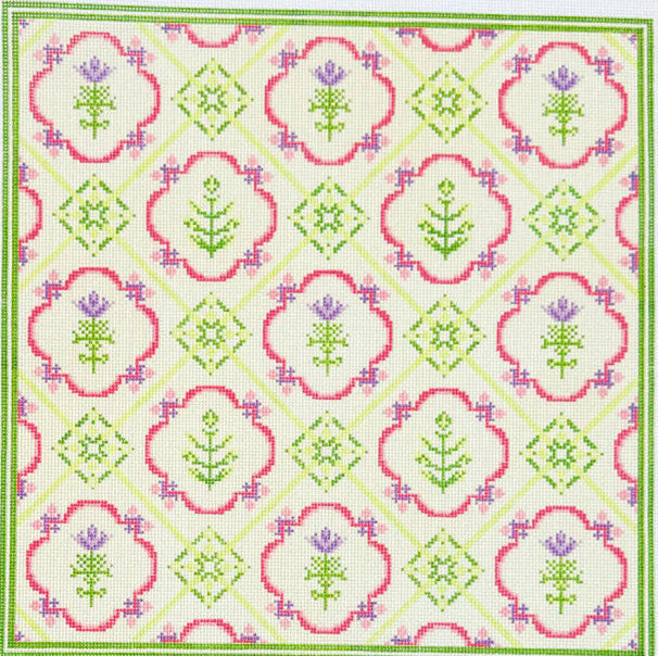 MD.GHN-50 -  Floral Tile Pattern