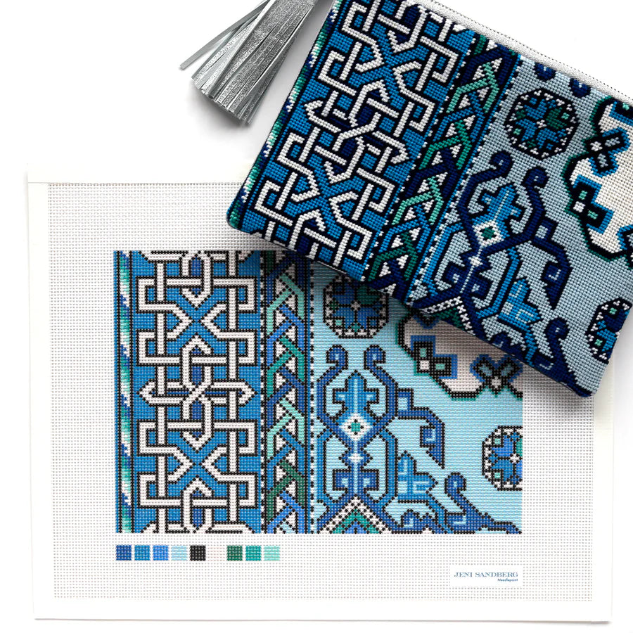 JS-200B - Holbein Clutch Needlepoint Canvases - Blue