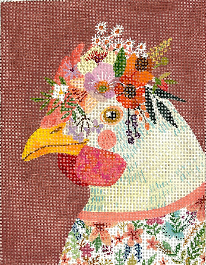 MIAC-PL-12 - Hen in Floral Dress