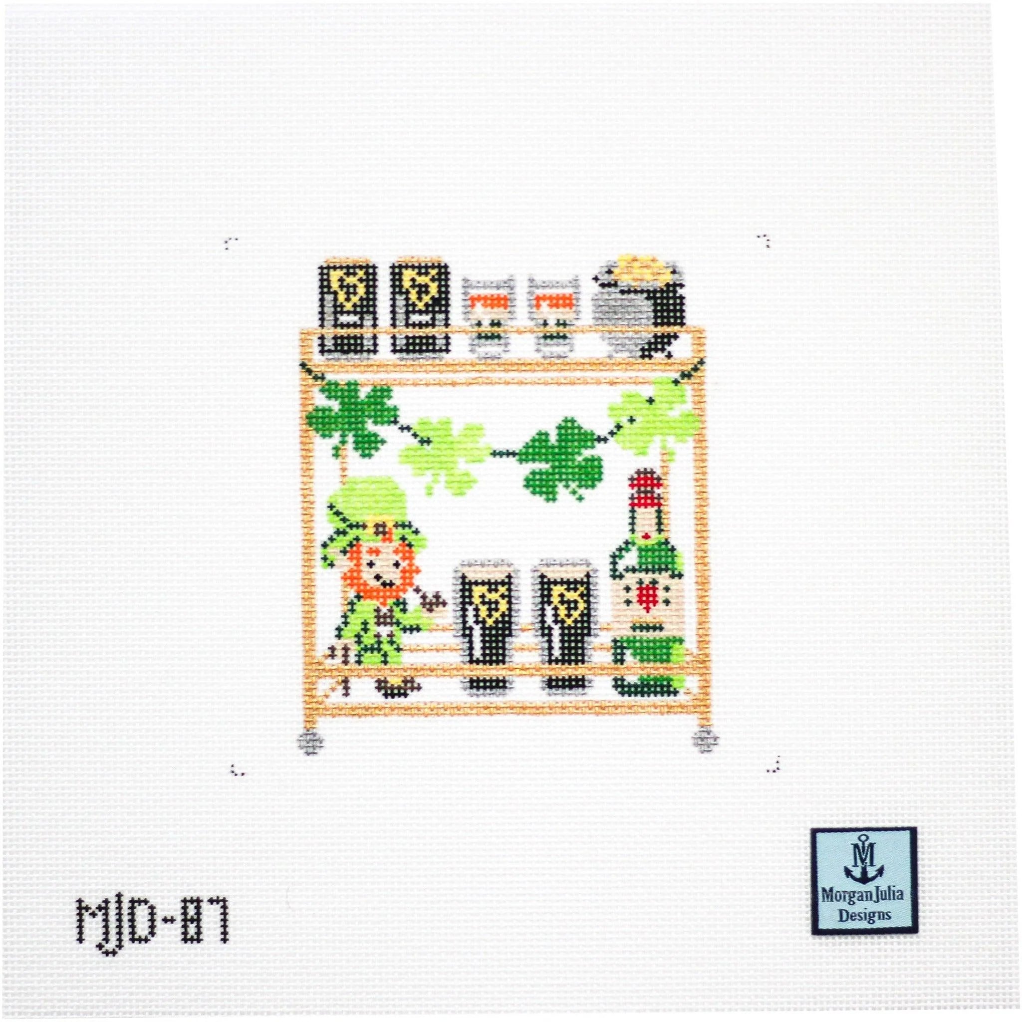 MJD-87 - St Patrick's Day Bar Cart