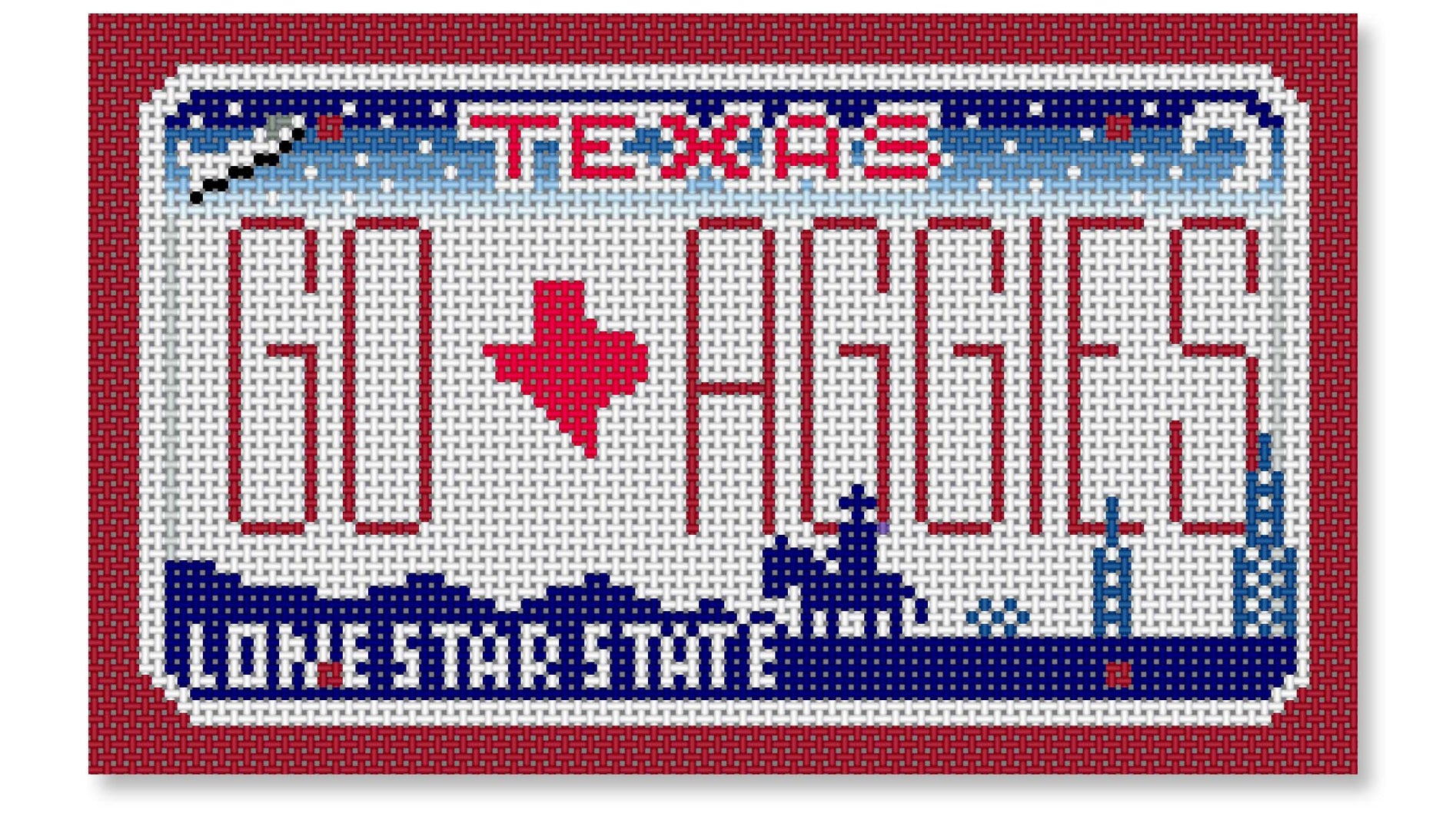 SA-ML34 -  Go Aggies Texas Mini-License Plate