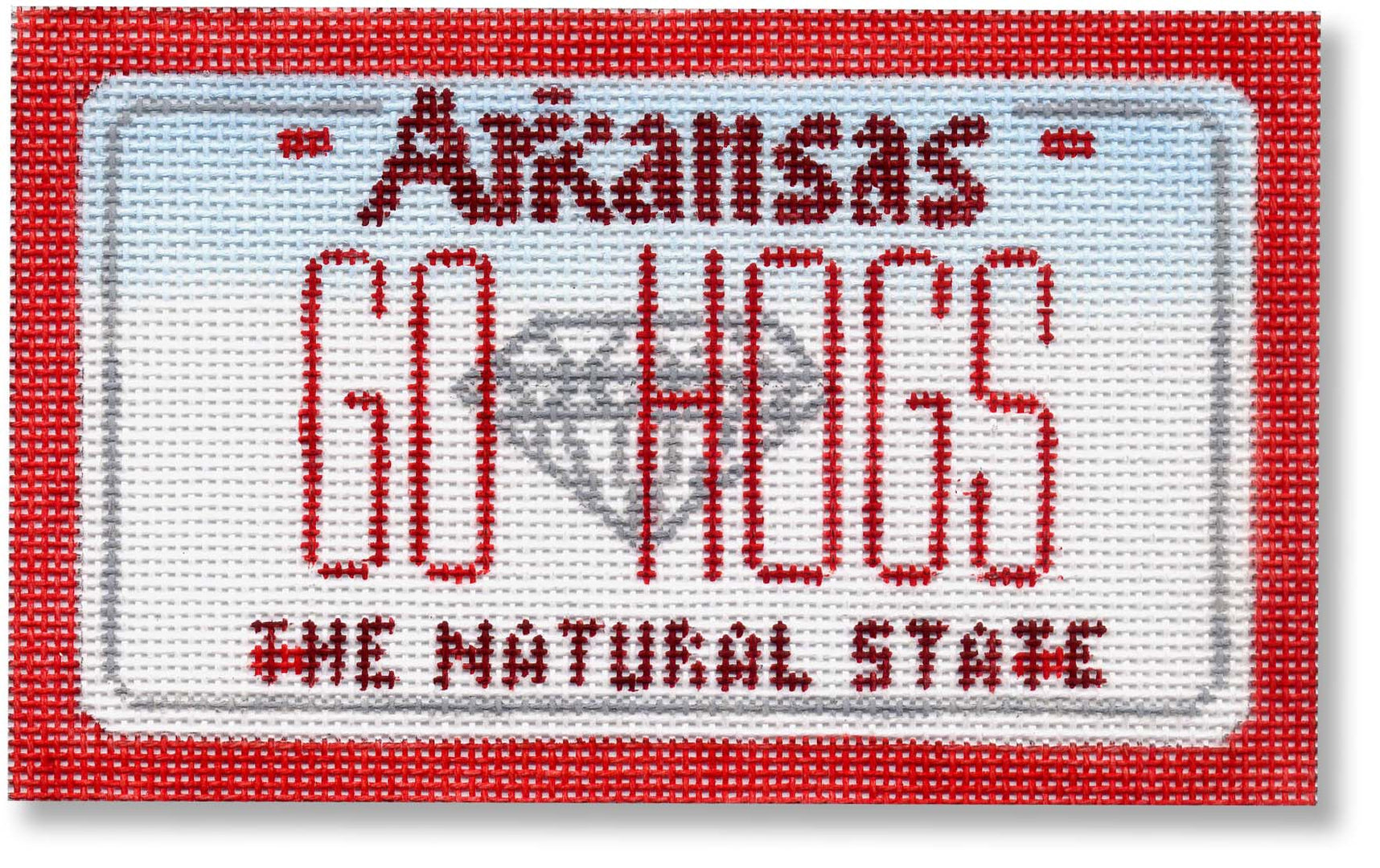 SA-ML48 - Go Hogs Arkansas Mini-License Plate