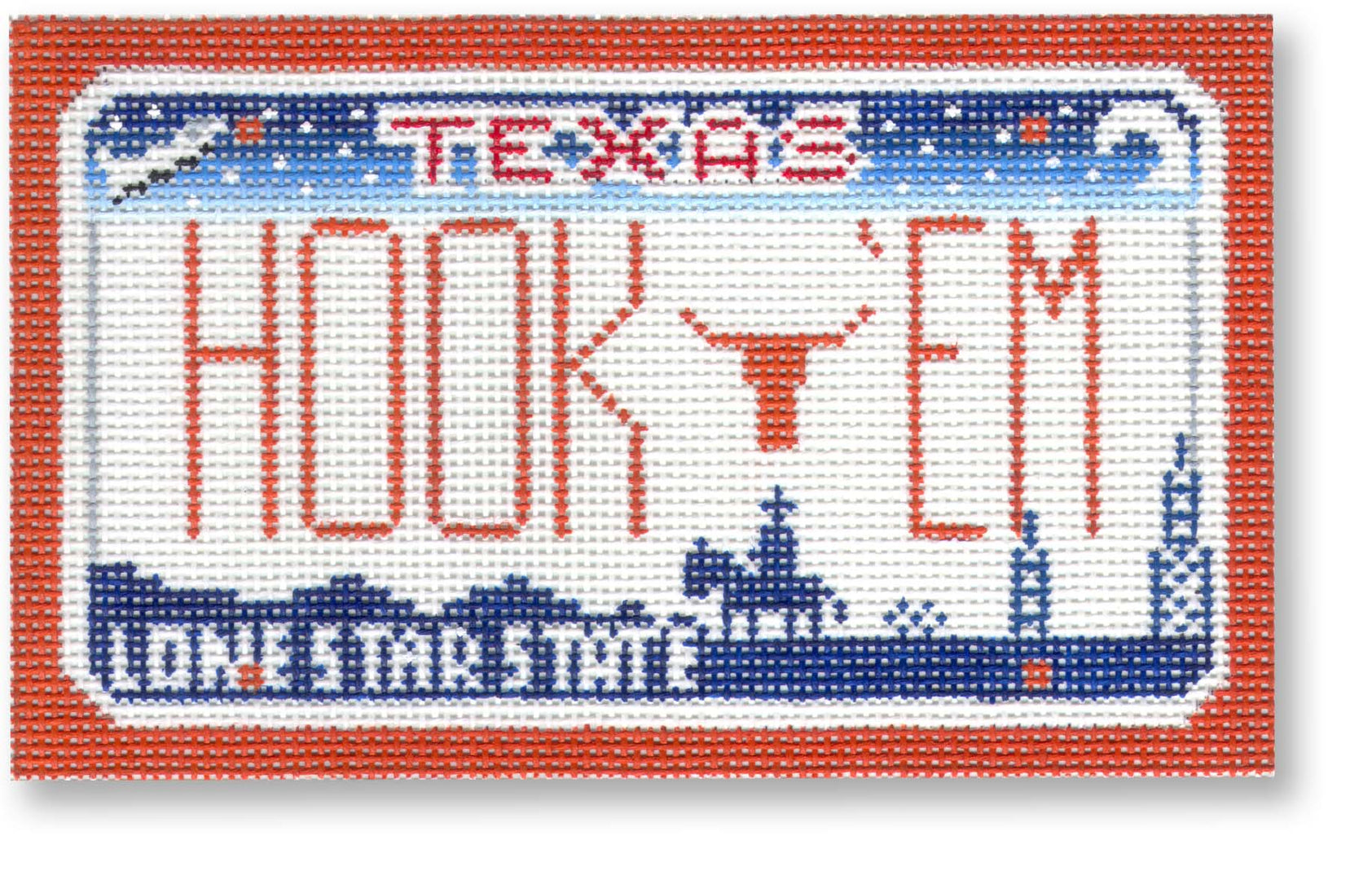 SA-ML50 - Hook 'Em Texas Mini-License Plate