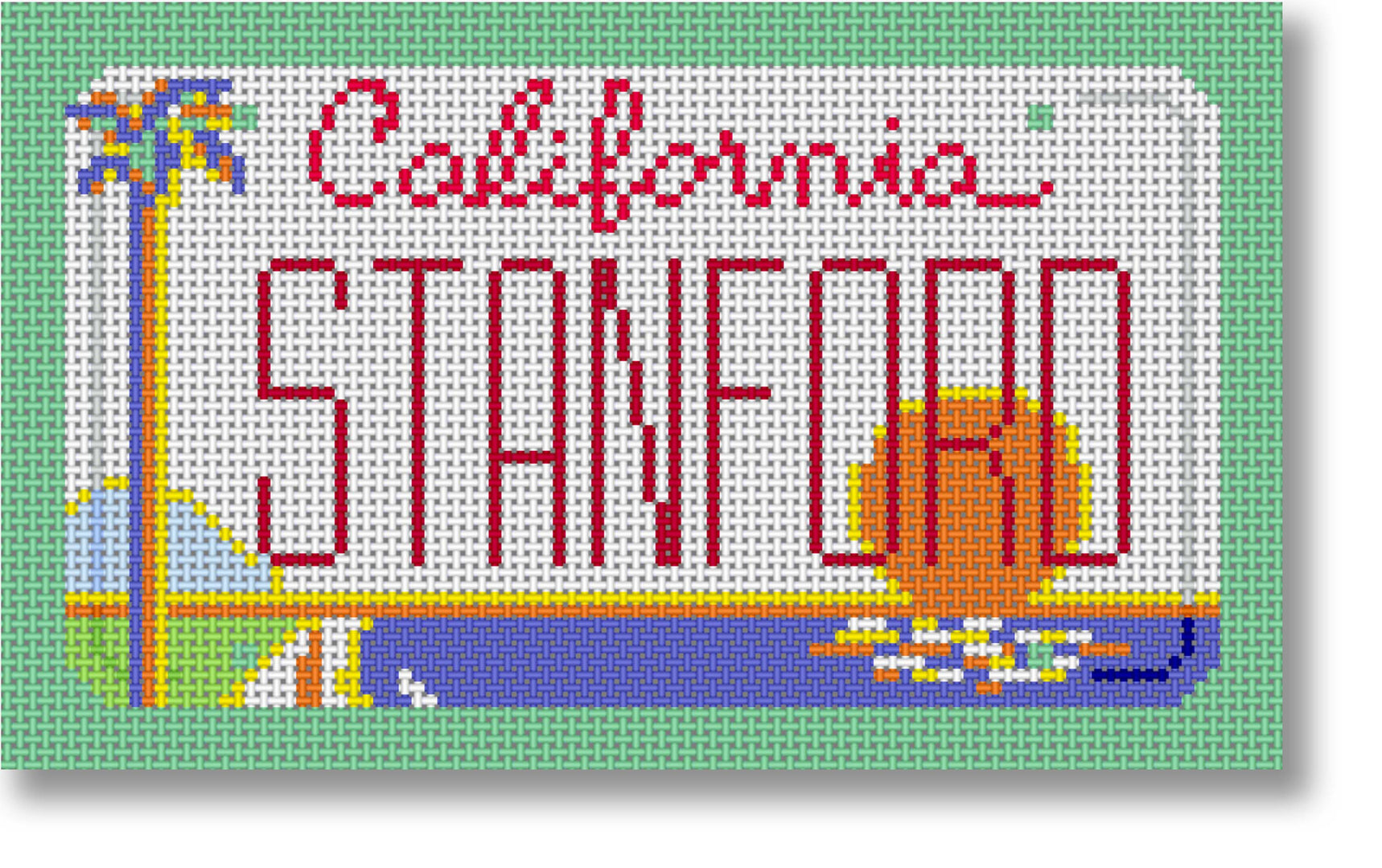 SA-ML52- Stanford California Mini-License Plate