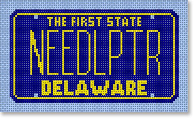 SA-ML53- Delaware Mini-License Plate