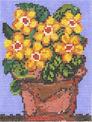 MML910 - Terra Cotta and Yellow Flowers