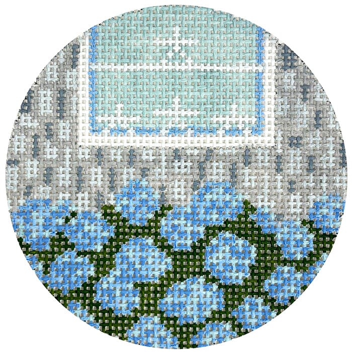 MS74-B - Shingles and Stars Round - Blue