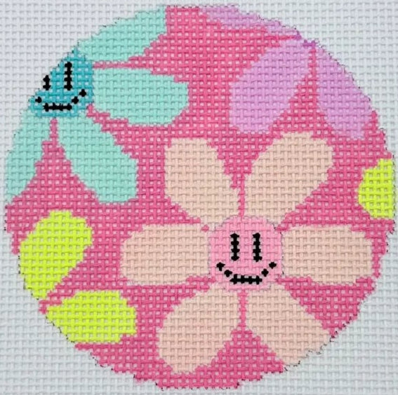 MS76 - Happy Flowers Round