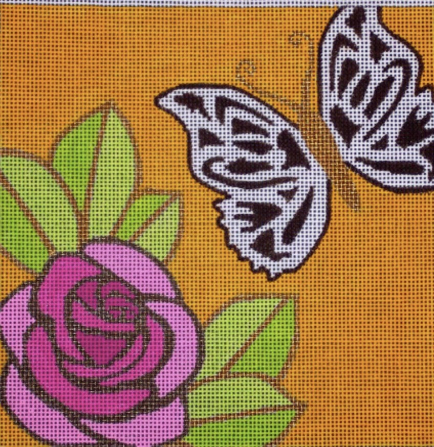 N117 - Rose & Butterfly