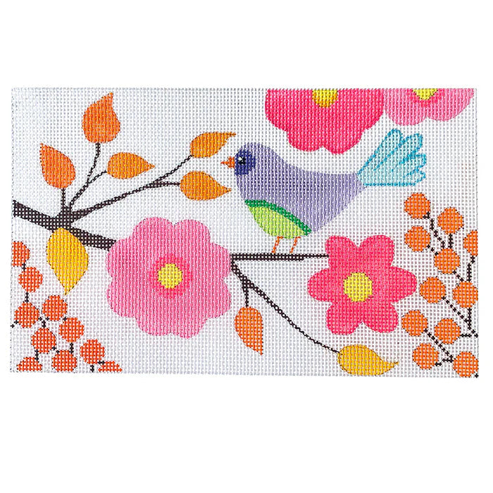 N126 - Birds & Blooms - Violet Bird