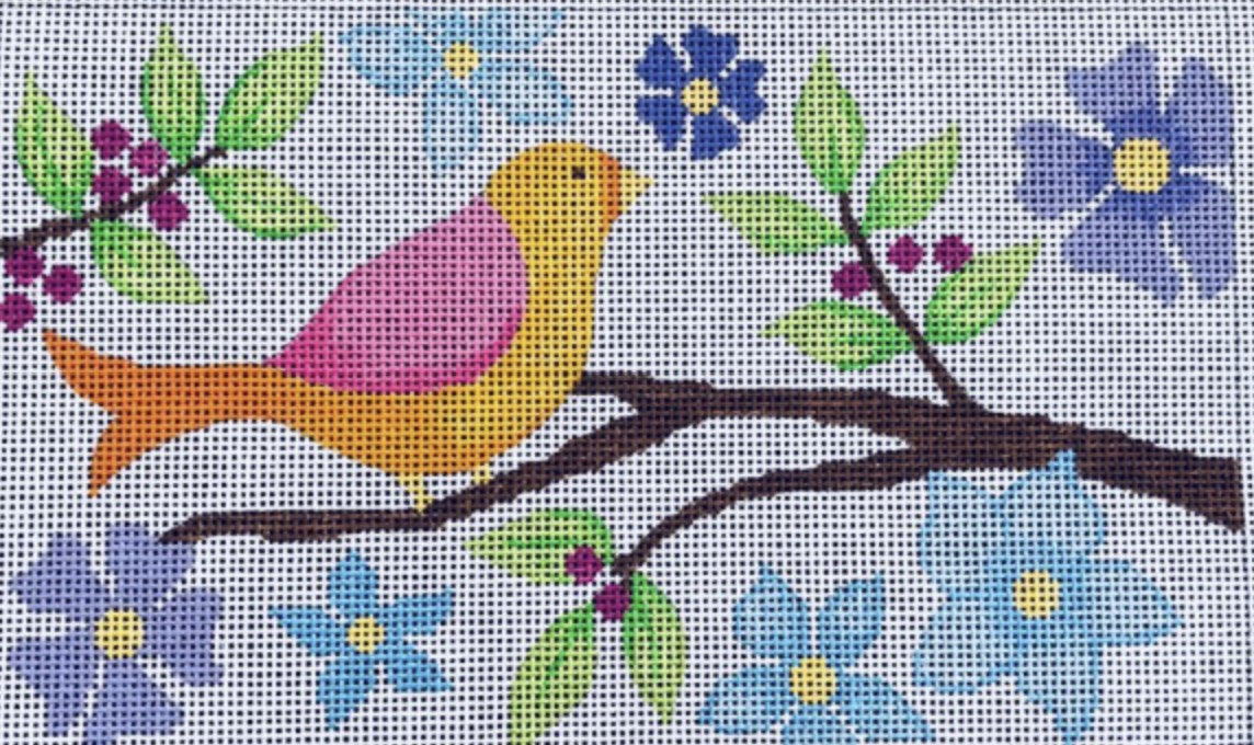 N126E - Birds & Blooms - Orange Bird