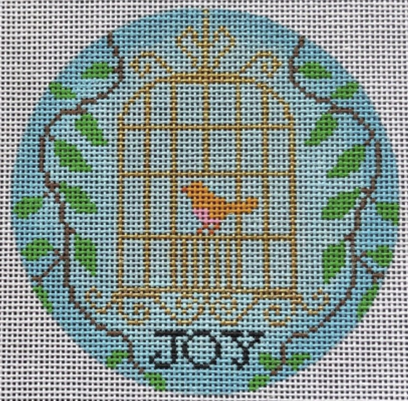 N128A - "Joy" Birdcage Ornament