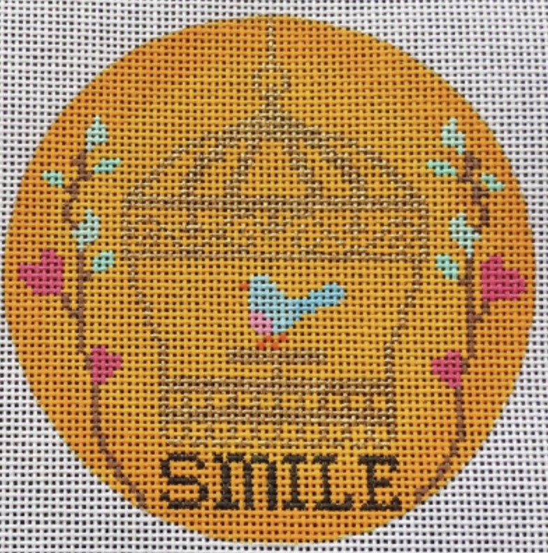N128D - "Smile" Birdcage Ornament