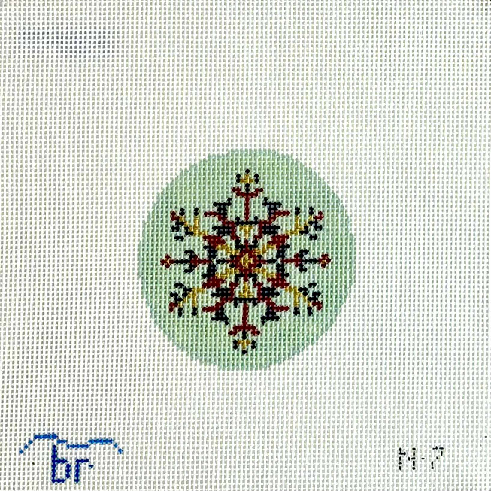 N7 - Nordic Snowflake - Red/Blue/Green