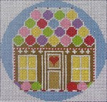 ND1385C - Gingerbread House Round