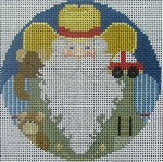 ND1385E - Cowboy Santa Round