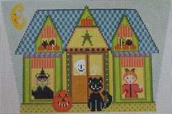 ND441E - Halloween House Basket Front