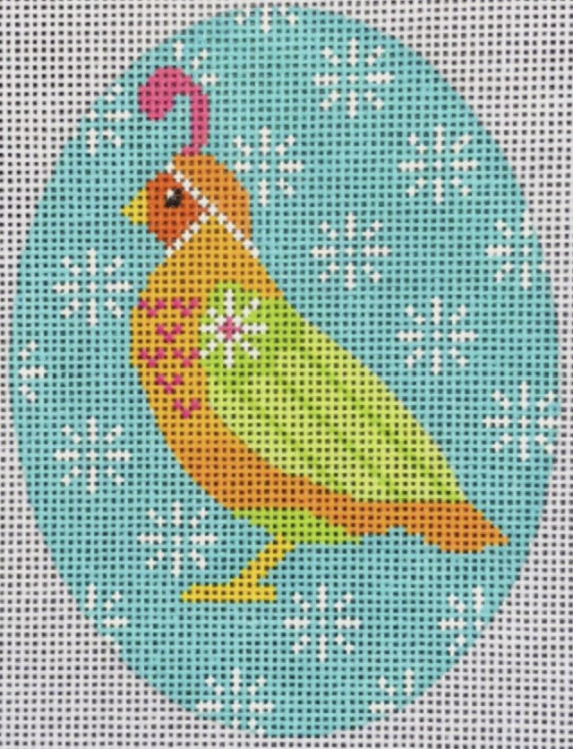 NQR2 - Quail - Teal Background