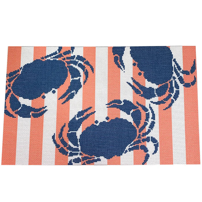 NTG TS282 - Crab Stencil on Coral Bolster
