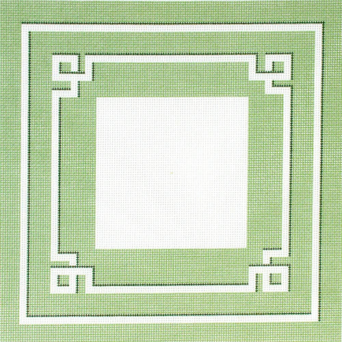 NTG KB025 - Green Greek Key Pillow