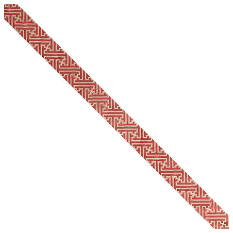NTG TS296 - Red/Camel Fretwork Crossbody Strap