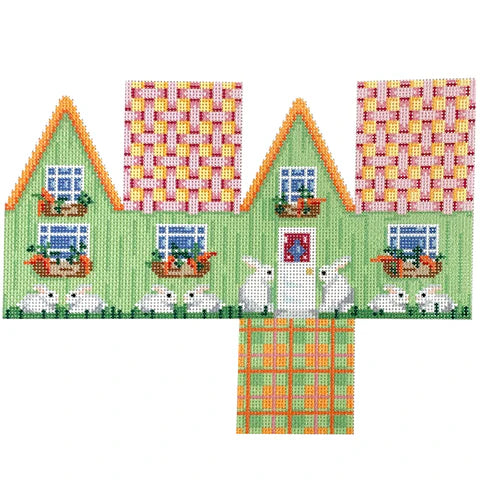 NTG TS383 - Pink Lattice Roof Easter Cottage
