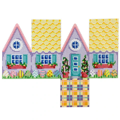 NTG TS384 - Easter Cottage Yellow Scallop Roof
