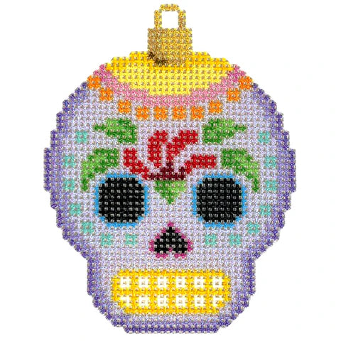 NTG TS438  - Sugar Skull Ornament / Purple