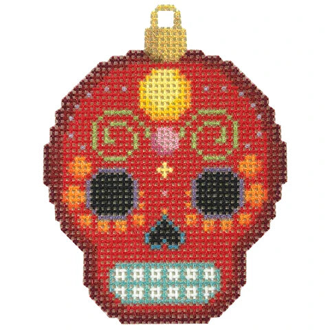 NTG TS440  - Sugar Skull Ornament / Red