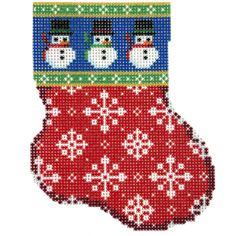 NTG TS502 - Snowman/Flake Mini Sock Ornament