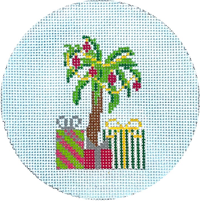 KK-O200A - Christmas Palm Tree on Blue