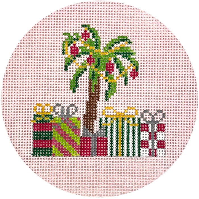 KK-O200C - Christmas Palm Tree on Pink