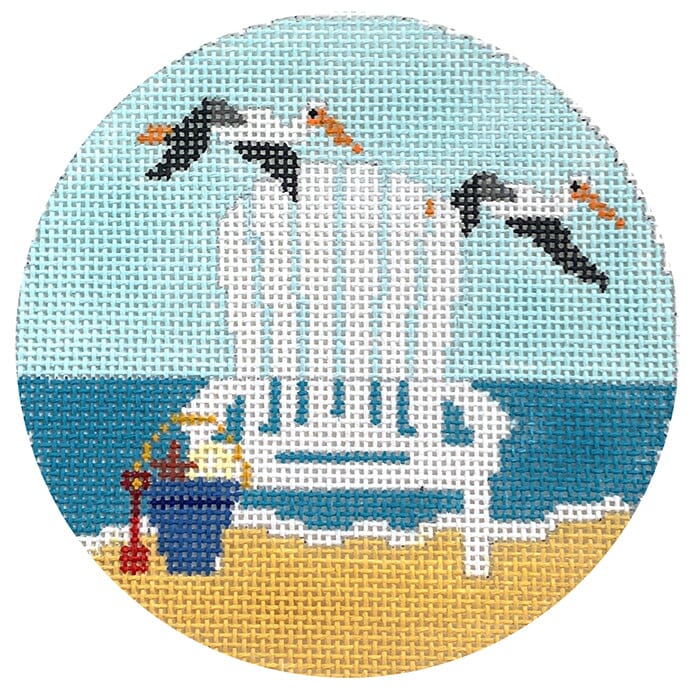 KK-O215 - Adirondack Chair with Pelicans